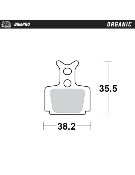 MOTO-MASTER Bremsbeläge - BRAKE PAD ORGANIC