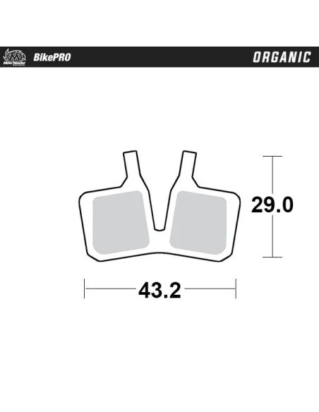 MOTO-MASTER Bremsbeläge - BRAKE PAD ORGANIC