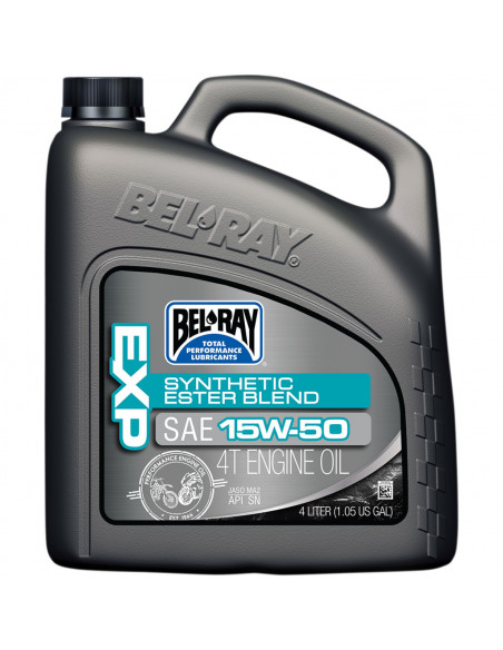 BEL-RAY EXP HALBSYNTHETISCHE ESTER-MISCHUNG 4-TAKT-MOTORENÖL 15W-50 4 LITER Bild 2