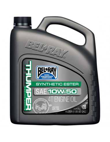 BEL-RAY WORKS THUMPER RACING SYNTHETISCHE ESTER MISCHUNG 4-TAKT-MOTORENÖL 10W-50 4 LITER