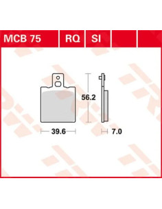 RQ Series organische Sports Bremsbeläge