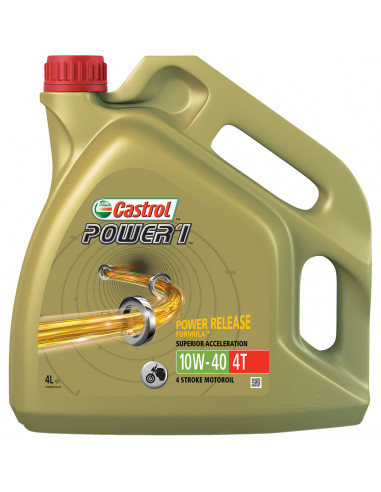 CASTROL POWER 1 4-TAKT SAE 10W40 TEILSYNTHETISCH 4 LITER