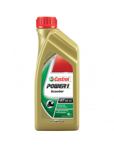 CASTROL POWER 1 SCOOTER 4-TAKT SAE 5W40 TEILSYNTHETISCH 1 LITER