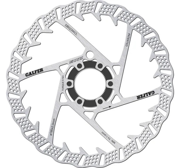 GALFER Bremsscheiben - DISC SHARK 180X2.0MM C-LOCK