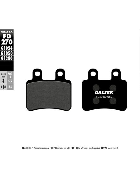 GALFER Bremsbeläge & Bremsbacken für PEUGEOT SATELIS 125 COMPRESSOR K15 2007-2013