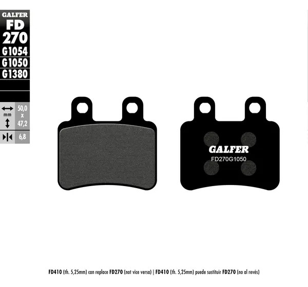 GALFER Bremsbeläge & Bremsbacken für PEUGEOT SATELIS 125 COMPRESSOR K15 2007-2013