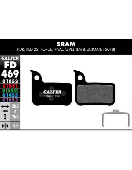 GALFER Bremsbeläge - BRAKE PAD PERFORMANCE