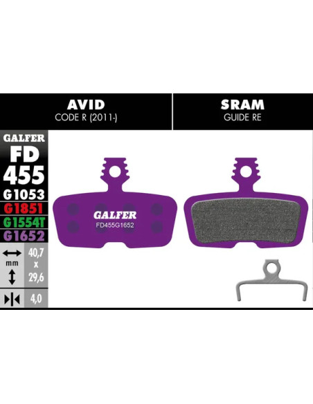 GALFER Bremsbeläge - BRAKE PAD E-BIKE
