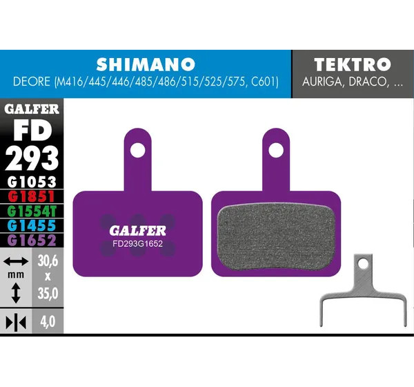 GALFER Bremsbeläge - BRAKE PAD E-BIKE