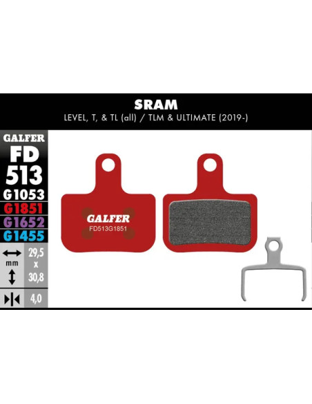 GALFER Bremsbeläge - BRAKE PAD ADVANCED