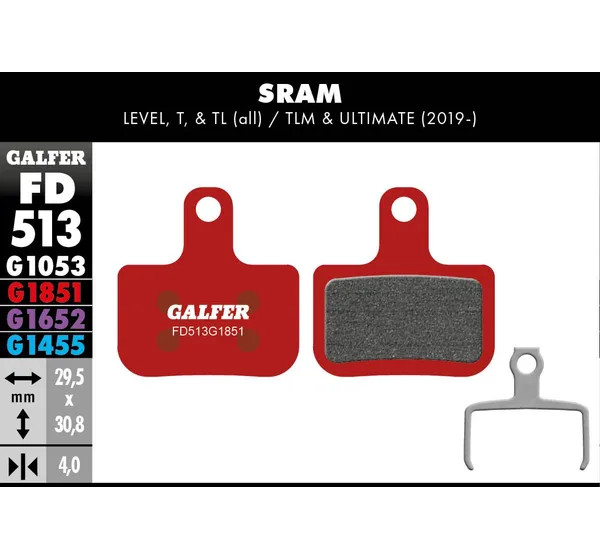 GALFER Bremsbeläge - BRAKE PAD ADVANCED