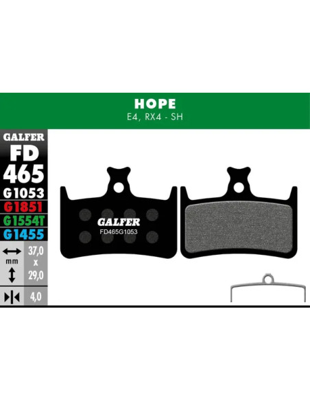 GALFER Bremsbeläge - BRAKE PAD PERFORMANCE