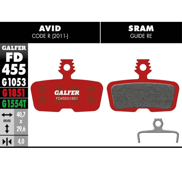 GALFER Bremsbeläge - BRAKE PAD ADVANCED