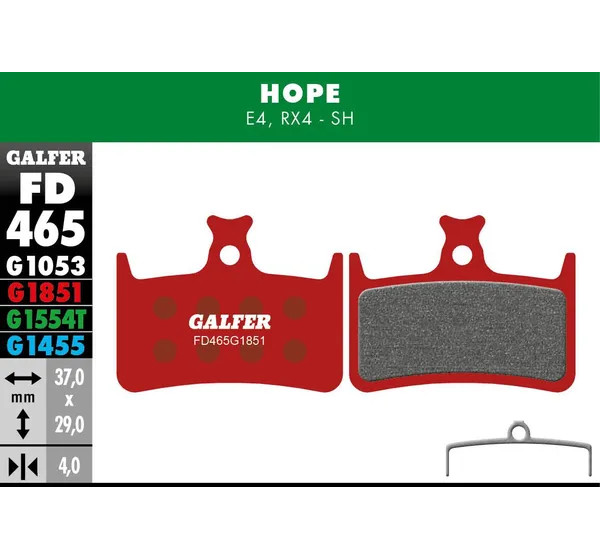 GALFER Bremsbeläge - BRAKE PAD ADVANCED