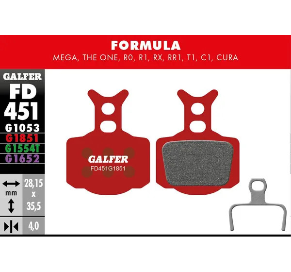 GALFER Bremsbeläge - BRAKE PAD ADVANCED