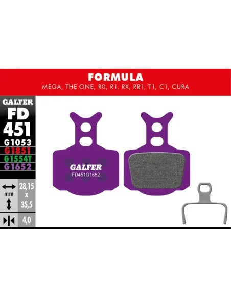 GALFER Bremsbeläge - BRAKE PAD E-BIKE