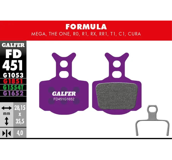 GALFER Bremsbeläge - BRAKE PAD E-BIKE