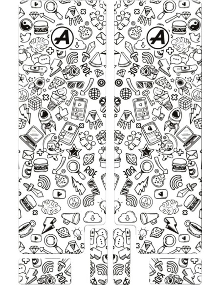 ALGIS Rahmenschutz - FORK DECAL BK ICON MAT