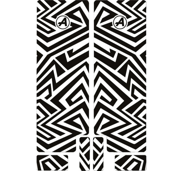 ALGIS Rahmenschutz - FORK DECAL BK LINES GLOSS