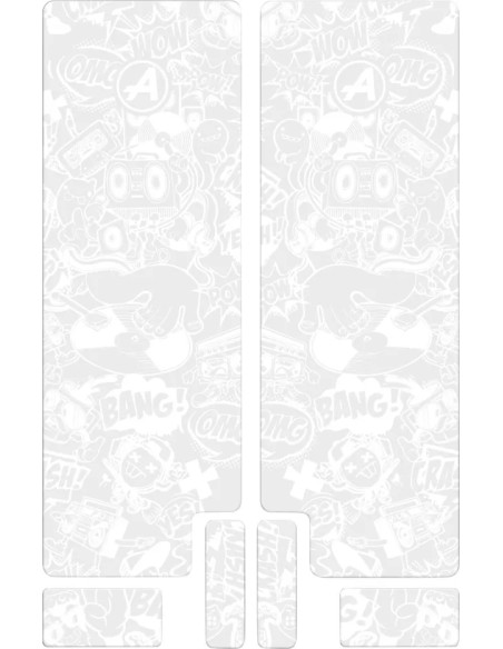 ALGIS Rahmenschutz - FORK DECAL WT COMIC GLOSS