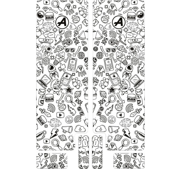 ALGIS Rahmenschutz - FORK DECAL BK ICON GLOSS