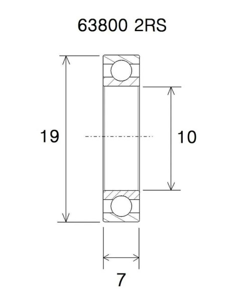 BLACK BEARING Umlenkung & Lager - BEARING MAX 10X19X7MM