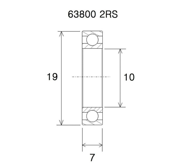 BLACK BEARING Umlenkung & Lager - BEARING MAX 10X19X7MM