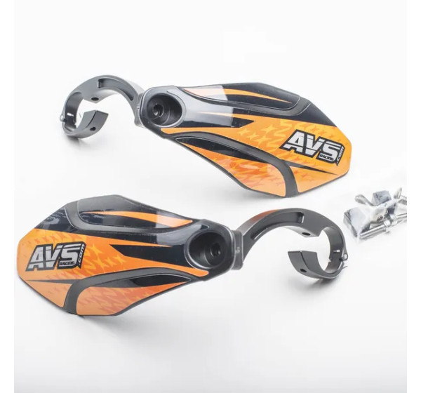 AVS RACING Handprotektoren - HNDGD ALU MOUNT BK OR