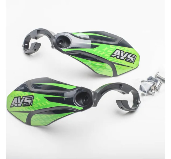 AVS RACING Handprotektoren - HNDGD ALU MOUNT BK GN
