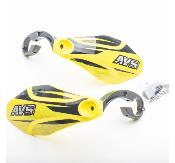 AVS RACING Handprotektoren - HNDGD ALU MOUNT YW BK