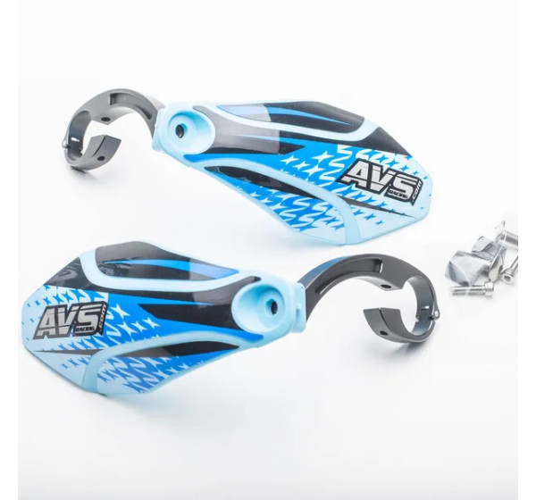 AVS RACING Handprotektoren - HNDGD ALU MOUNT LIGHT BL/BK