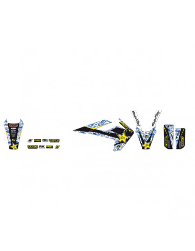 BLACKBIRD RACING ROCKSTAR ENERGY GRAFIK KIT HUSQ schwarz/weiß/blau/GELB