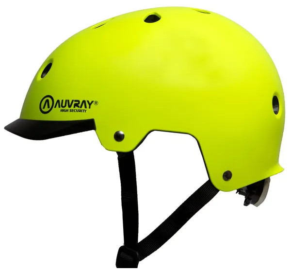 AUVRAY Open Face Helm - URBAN HELMET FLUO YELLOW L