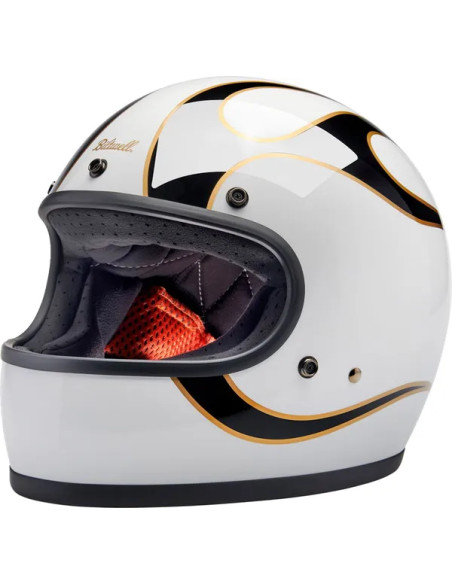 BILTWELL Integralhelm - HELMET GRINGO GLOSS WHITE/BLAC