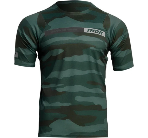 THOR Jerseys - JRSY ASIST SS CAMO GN MD
