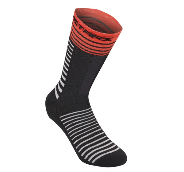 ALPINESTARS Socken - SOCKS DROP 19 BLK/RD L