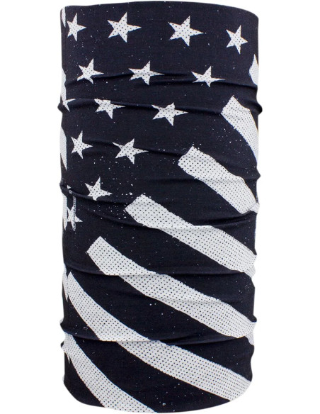 ZAN HEADGEAR Kopf- & Halsbedeckungen - MOTLEY TUBE BK/WH FLAG