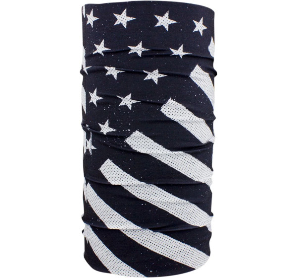 ZAN HEADGEAR Kopf- & Halsbedeckungen - MOTLEY TUBE BK/WH FLAG