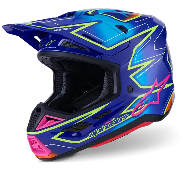 ALPINESTARS Offroad - HELMET SM7 CAST BLU/YL/PINK 2X