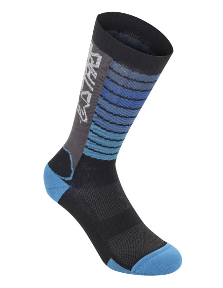 ALPINESTARS Socken - SOCKS DROP 22 BLK/AQ S