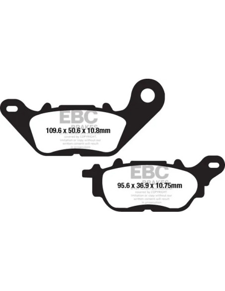 EBC Bremsbeläge & Bremsbacken für YAMAHA MT-03 ABS 2016-2022