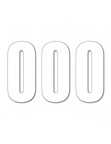 BLACKBIRD RACING THREE SERIES NUMMER 0 Aufkleber 3 PACK weiß Bild 3 BLACKBIRD RACING THREE SERIES NUMMER 0 Aufkleber 3 PACK weiß Bild 3