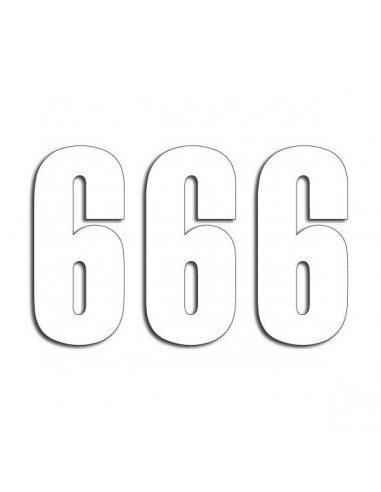 BLACKBIRD RACING THREE SERIES NUMMER 6 Aufkleber 3 PACK weiß Bild 3 BLACKBIRD RACING THREE SERIES NUMMER 6 Aufkleber 3 PACK weiß Bild 3