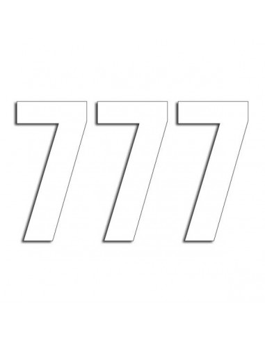 BLACKBIRD RACING THREE SERIES NUMMER 7 Aufkleber 3 PACK weiß Bild 3 BLACKBIRD RACING THREE SERIES NUMMER 7 Aufkleber 3 PACK weiß Bild 3