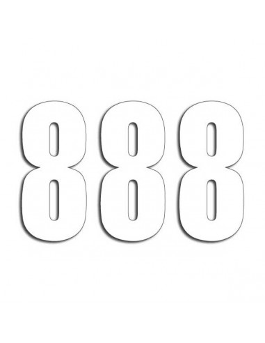 BLACKBIRD RACING THREE SERIES NUMMER 8 Aufkleber 3 PACK weiß Bild 3 BLACKBIRD RACING THREE SERIES NUMMER 8 Aufkleber 3 PACK weiß Bild 3