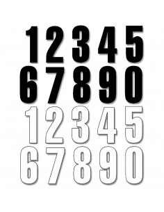 BLACKBIRD RACING THREE SERIES NUMMER 0 Aufkleber 3 PACK schwarz 2