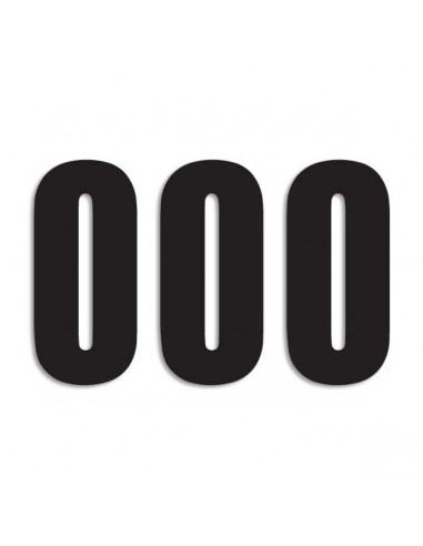 BLACKBIRD RACING THREE SERIES NUMMER 0 Aufkleber 3 PACK schwarz Bild 3 BLACKBIRD RACING THREE SERIES NUMMER 0 Aufkleber 3 PACK schwarz Bild 3