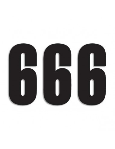 BLACKBIRD RACING THREE SERIES NUMMER 6 Aufkleber 3 PACK schwarz Bild 3 BLACKBIRD RACING THREE SERIES NUMMER 6 Aufkleber 3 PACK schwarz Bild 3