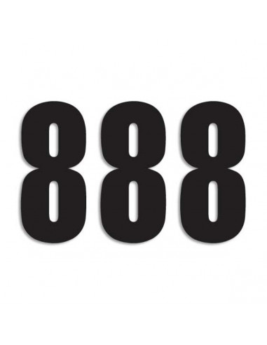 BLACKBIRD RACING THREE SERIES NUMMER 8 Aufkleber 3 PACK schwarz Bild 3 BLACKBIRD RACING THREE SERIES NUMMER 8 Aufkleber 3 PACK schwarz Bild 3