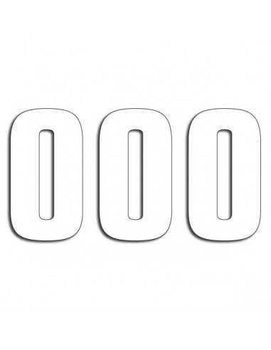 BLACKBIRD RACING TWO SERIES NUMMER 0 Aufkleber 3 PACK weiß Bild 3 BLACKBIRD RACING TWO SERIES NUMMER 0 Aufkleber 3 PACK weiß Bild 3